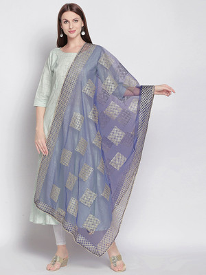 DUPATTA BAZAAR Net Embroidered Women Dupatta