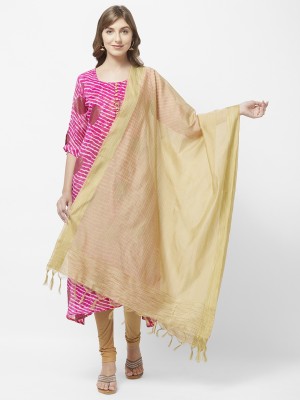 DUPATTA BAZAAR Cotton Silk Solid Women Dupatta