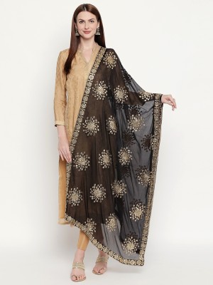 DUPATTA BAZAAR Chiffon Embroidered Women Dupatta