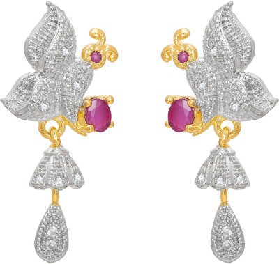 LUXOR Latest Design Stylish Trendy Gold Plated Diamond Alloy Earring Set