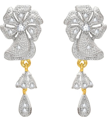 LUXOR Latest Design Stylish Trendy Gold Plated Diamond Alloy Earring Set