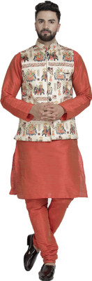 BEN COOPER Men Kurta Churidar Ethnic Jacket Set