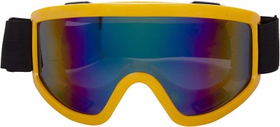 Style Eva Motorbike ATV/Dirt Bike Racing Transparent Goggles With Adjustable Camping & Hiking Goggles(Black)