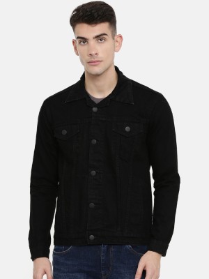 SKENJEL Full Sleeve Solid Men Denim Jacket