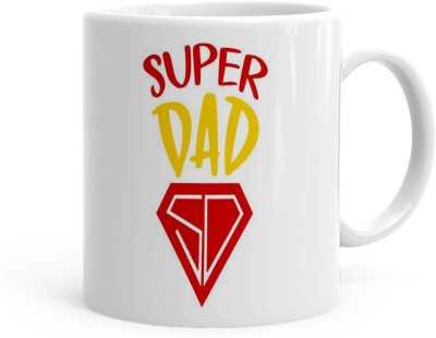 Kesri Gifts Super Dad Theme (ks-Dad-day-015P) Ceramic Coffee Mug(325 ml)