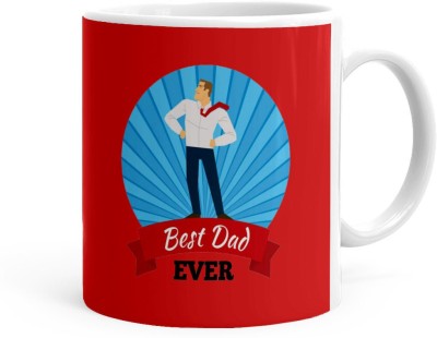 Kesri Gifts Best Dad Ever Theme (ks-Dad-day-053P) Ceramic Coffee Mug(325 ml)