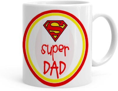 Kesri Gifts Super Dad Theme (ks-Dad-day-426P) Ceramic Coffee Mug(325 ml)