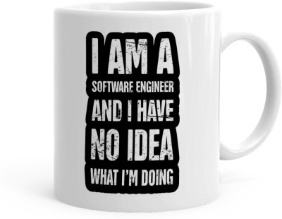 Kesri Gifts Quote For Software Engineer Theme (Kg-engineer-052) Ceramic Coffee Mug(325 ml)