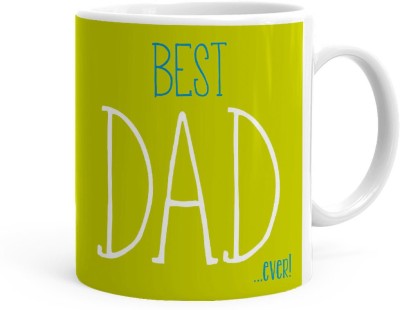 Kesri Gifts Best Dad Ever Theme (ks-Dad-day-656P) Ceramic Coffee Mug(325 ml)