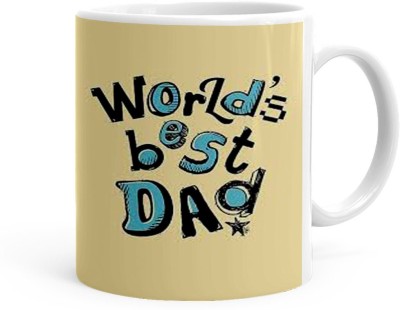 Kesri Gifts World's Best Dad Theme (ks-Dad-day-283P) Ceramic Coffee Mug(325 ml)