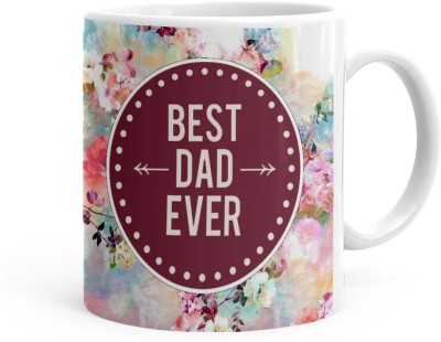 Kesri Gifts Best Dad Ever Theme(Kesrimg-D39P) Ceramic Coffee Mug(325 ml)