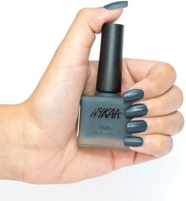 NYKAA Nail Enamel - squid ink mousse-14 squid ink mousse-14