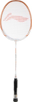 Li-Ning New Smash XP-9 Strung Badminton Racquet (White/Gold) White, Gold Strung Badminton Racquet(Pack of: 1, 93 g)
