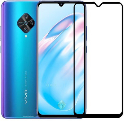Q Box Edge To Edge Tempered Glass for Vivo v17(Pack of 1)