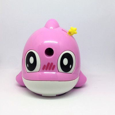 shoppers stoppers Dolphin single pencil tub sharpener Sharpeners(Set of 1, Pink)