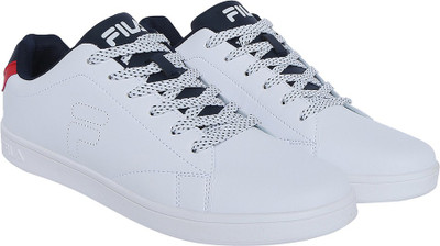 Fila RV Range Motorsport Shoes For Men(White, Navy) Fila RV Range Motorsport Shoes For Men(White, Navy)
