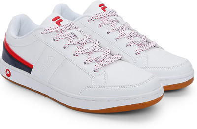 Fila RV Range Motorsport Shoes For Men(White, Navy) Fila RV Range Motorsport Shoes For Men(White, Navy)