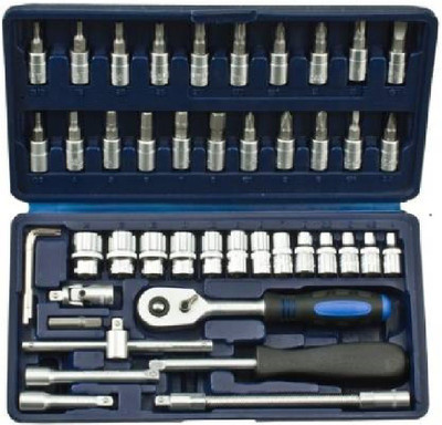 fozti Standard 46 Pcs Socket Set DIY Repair Socket Set(Pack of 1)
