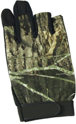 Nema 3 Cut Finger Anti Slip Camouflage Fishing Glove - Green - Pack of Two Gym & Fitness Gloves(Green)