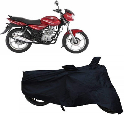 Amozkart Two Wheeler Cover for Bajaj(Discover 125 DTS-i, Black)