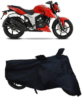 Amozkart Two Wheeler Cover for TVS(Apache, Black)