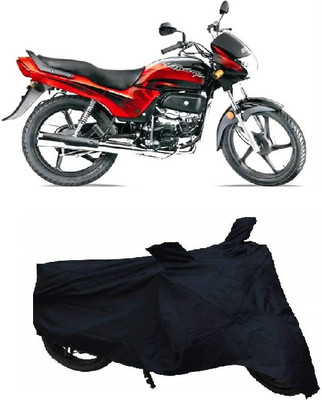 Amozkart Two Wheeler Cover for Hero(Passion Plus, Black)