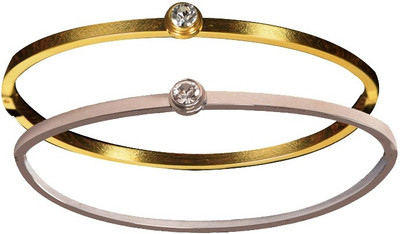 fashion for sure Stainless Steel Gold-plated Bracelet Set(Pack of 2)