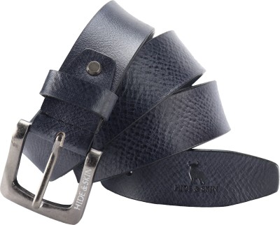 HIDE & SKIN Men Casual Black Genuine Leather Belt