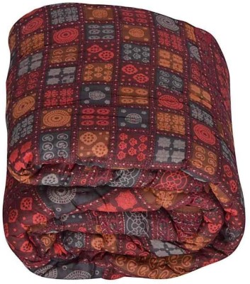 SVT Printed Single Quilt for  Heavy Winter(Cotton, Multicolor)
