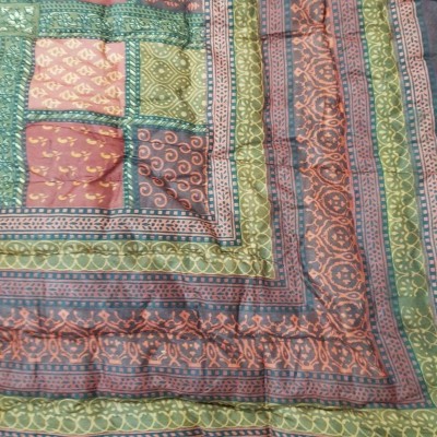 Samradhi Floral Double Quilt for  Mild Winter(Cotton, Multi DABU)