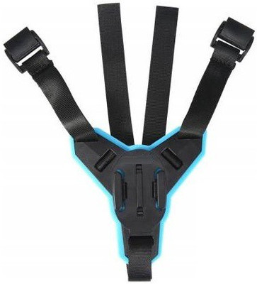 AllXPert Helmet Strap Camera Mount(Blue, Black)