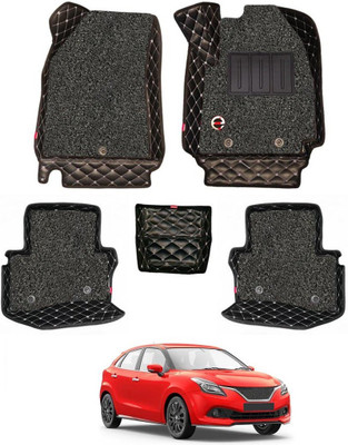 elegant Leatherite 7D Mat For  Maruti Suzuki Baleno(Black, White)