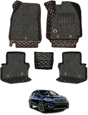 elegant Leatherite 7D Mat For  Maruti Suzuki S-Cross(Black, White)