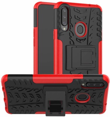 MOBIRUSH Back Cover for Samsung Galaxy A20s(Red, Rugged Armor, Pack of: 1)