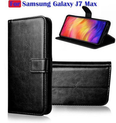 FARMAISH Flip Cover for Samsung Galaxy J7 Max, Samsung Galaxy On Max, Samsung Galaxy On Max, Samsung Galaxy On Max(Black, Shock Proof, Pack of: 1)