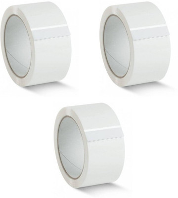BlackDreams BOPP/Packing/Marking/Decorative/poject use manual High Strength Adhesive and Accurate Length quality tape (Manual)(White)