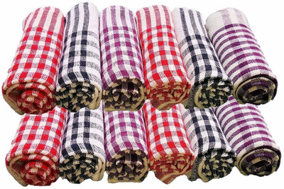 MBHOME KN-001-MULTI Multicolor Cloth Napkins(12 Sheets)