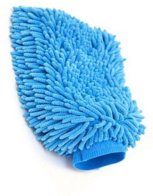 HM EVOTEK Micro Fiber Washing Hand Gloves Duster Single Side Wet and Dry Glove(Free Size)
