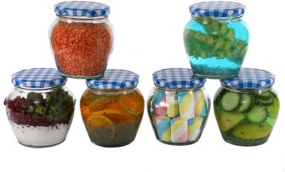 Avastro Glass Grocery Container  - 250 ml(Pack of 6, Clear)