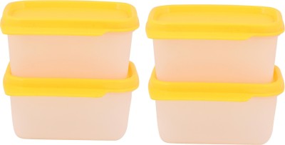 TUPPERWARE Polypropylene Grocery Container  - 190 ml, 190 ml, 190 ml, 190 ml(Pack of 4, White, Yellow)