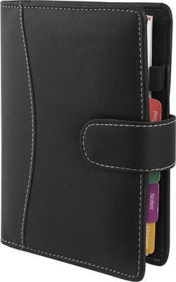 PAPERLLA Black Pocket Dated Organiser A5 Diary single ruled 314 Pages(Black)