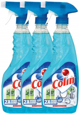 Colin Glass Cleaner Spray - 500 ml (Pack of 3)(3 x 500 ml)