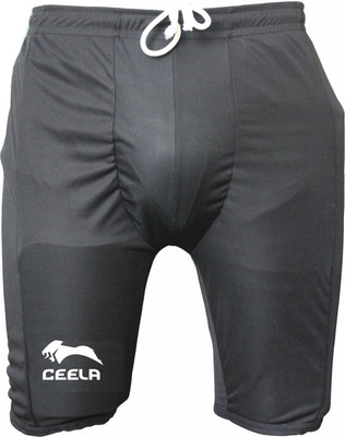 CEELA Premium Padded Cricket Shorts Cricket Thigh Guard(Black)