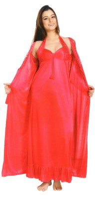 Divine Paridhaan Women Nighty Set(Red)