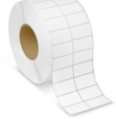 youlogic 40MMX20MM Barcode Label 2''up Self-adhesive Paper Label (White) 1ROLL 4000 LABELS Pack of 1 Roll cromo Paper Label(White)