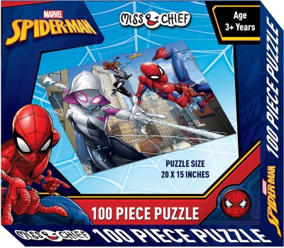 Miss & Chief 100 Puzzles Spiderrman(100 Pieces)