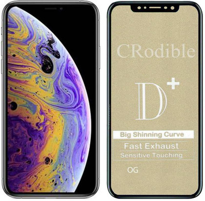 CRodible Edge To Edge Tempered Glass for Apple iPhone XS(Pack of 1)