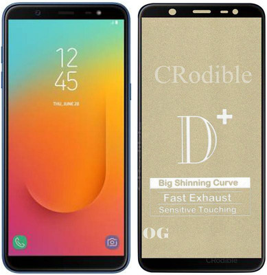 CRodible Edge To Edge Tempered Glass for Samsung Galaxy J8(Pack of 1)
