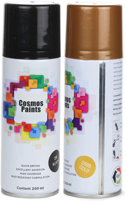 Cosmos Paints Gold Spray Paint 200 ml(Pack of 2)
