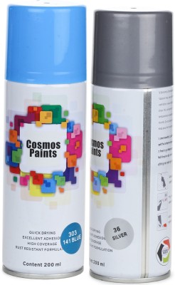 Cosmos Paints Grey Spray Paint 200 ml(Pack of 2)